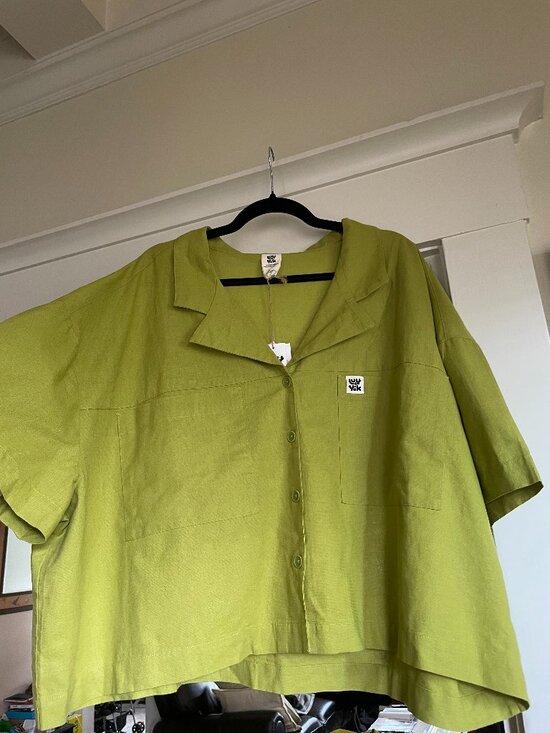 Lucy & Yak Tops - Lucy & Yak Lime Green Button-Down Shirt